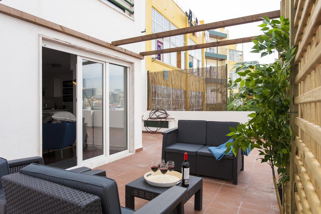 Joivy Superb 1-Bed Apt With Workspace And Terrace, Close To Avenida Da Liberdade Lisboa Eksteriør billede